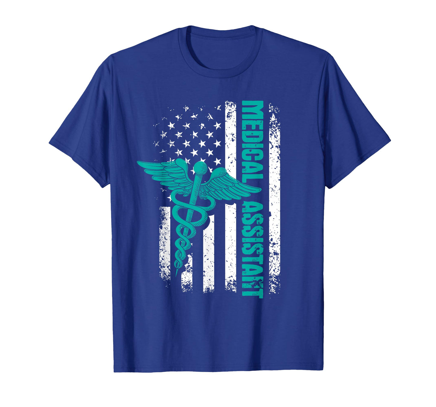 Medical Assistant - USA American Flag Healthcare Worker CMA T-Shirt