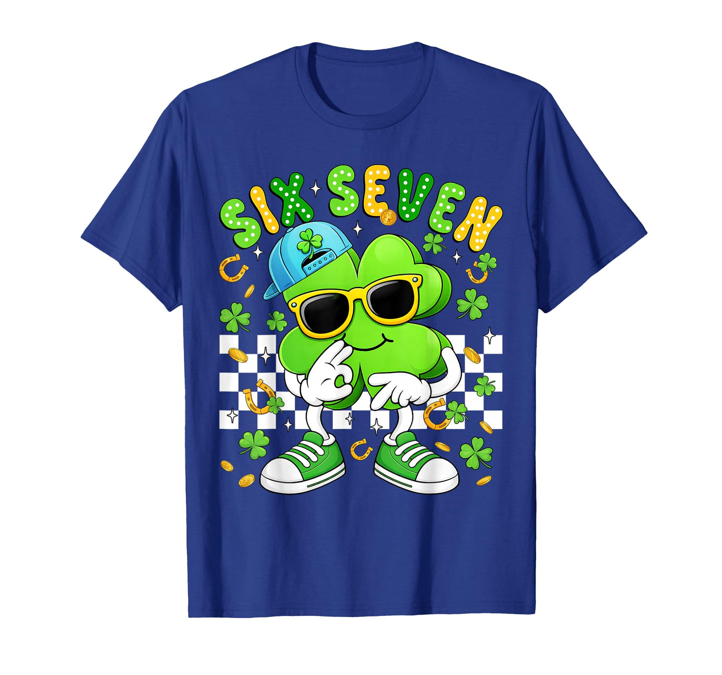 Funny 6 7 Meme 67 Six Seven Bruh St Patricks Day Boys Kids T-Shirt