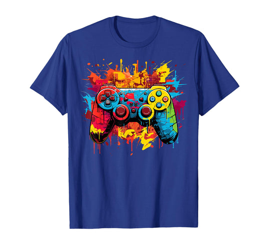 Gamer Graphic Video Game Playing Lover Gaming Geek Boys Men T-Shirt