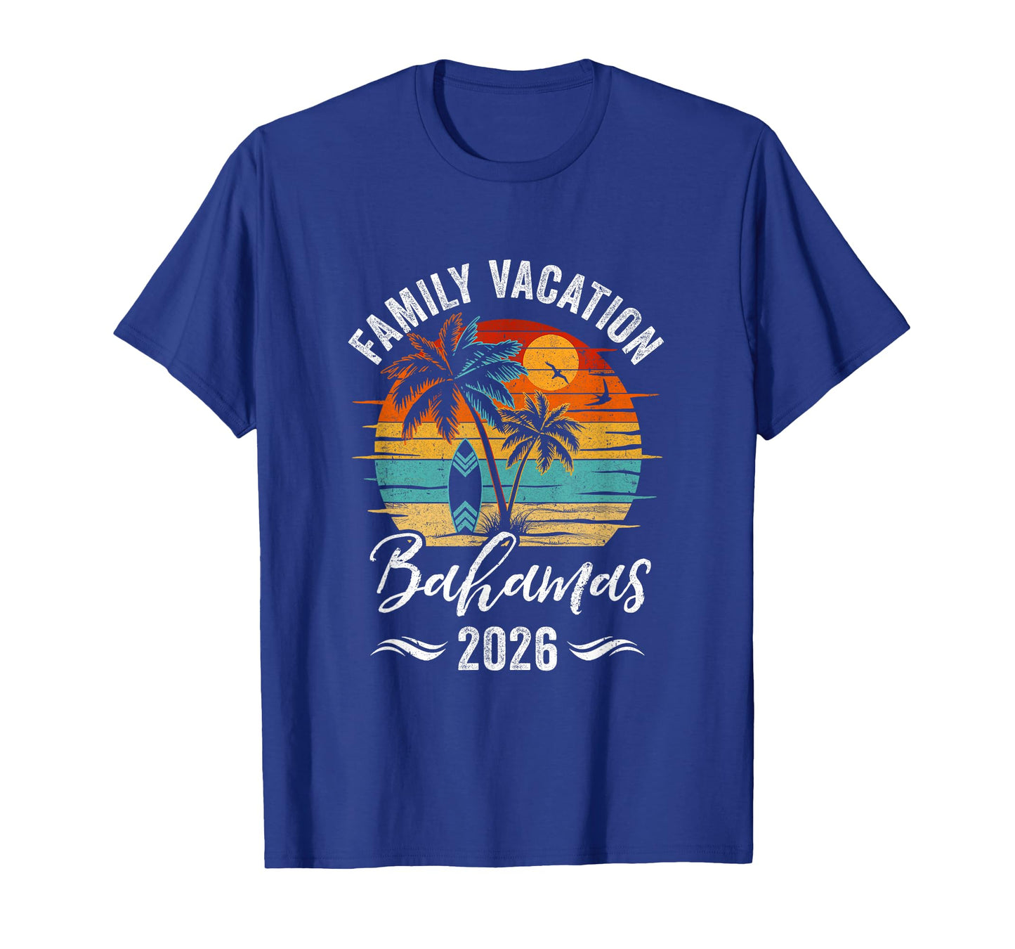 Family Vacation 2026 Vintage Bahamas Summer Matching Trip T-Shirt