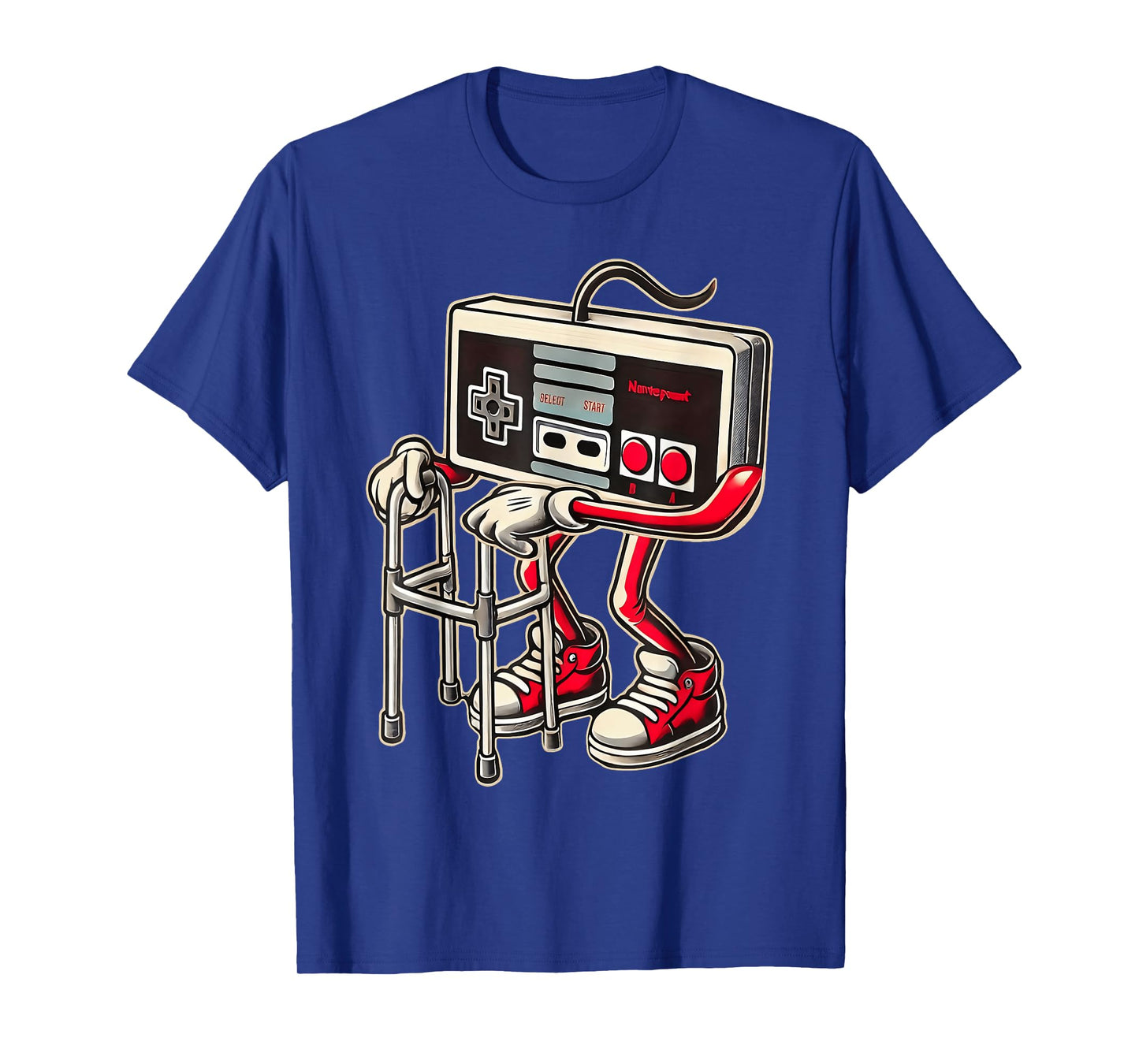 Retro Video Game Controller with Walker Funny Gamer Gaming T-Shirt