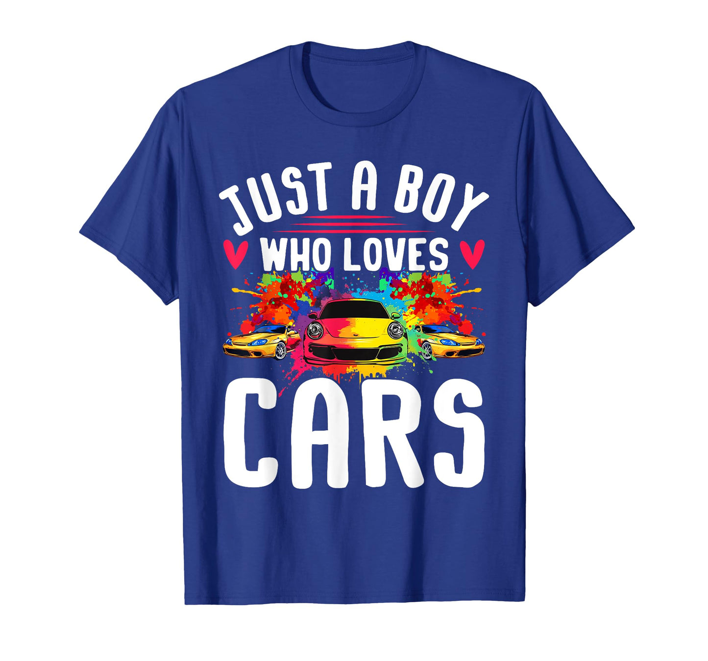 Just a Boy Who Loves Cars - Cool Sleek Sports Car Enthusiast T-Shirt