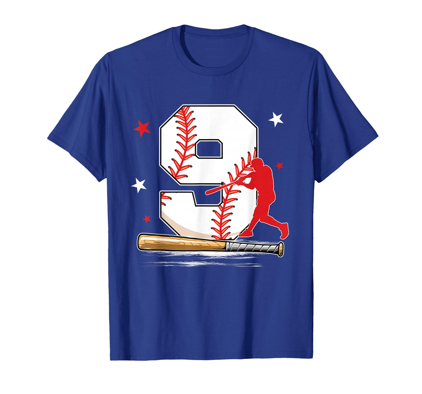 9 Years Old Baseball Birthday Boy 9th Bday Party T-Shirt