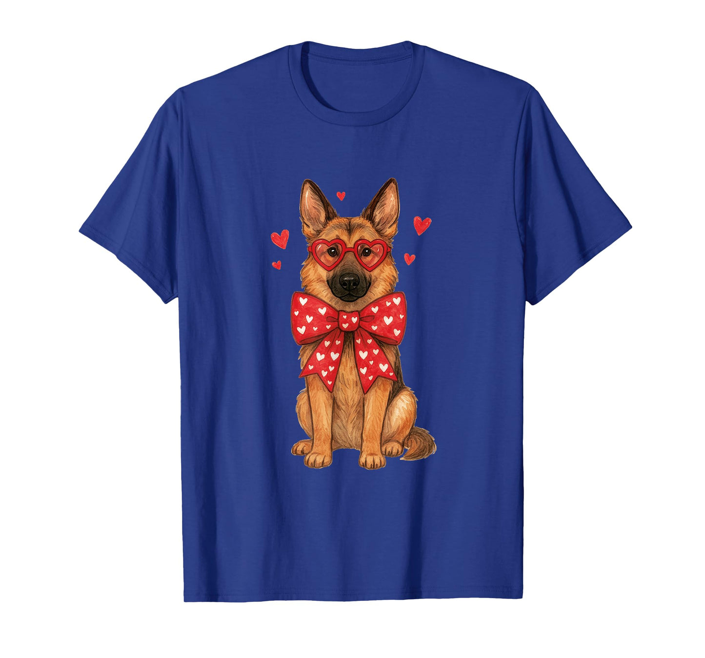 Cute Valentine Dog for Love Couples German Shepherd T-Shirt