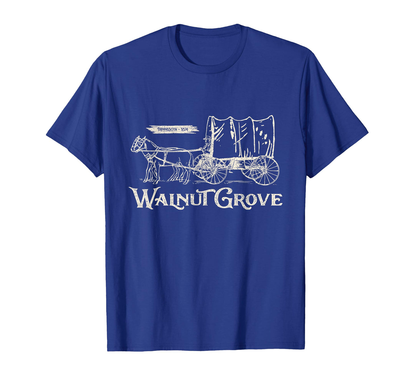 Walnut Grove Minnesota USA est. 1874, Prairie Wagon T-Shirt
