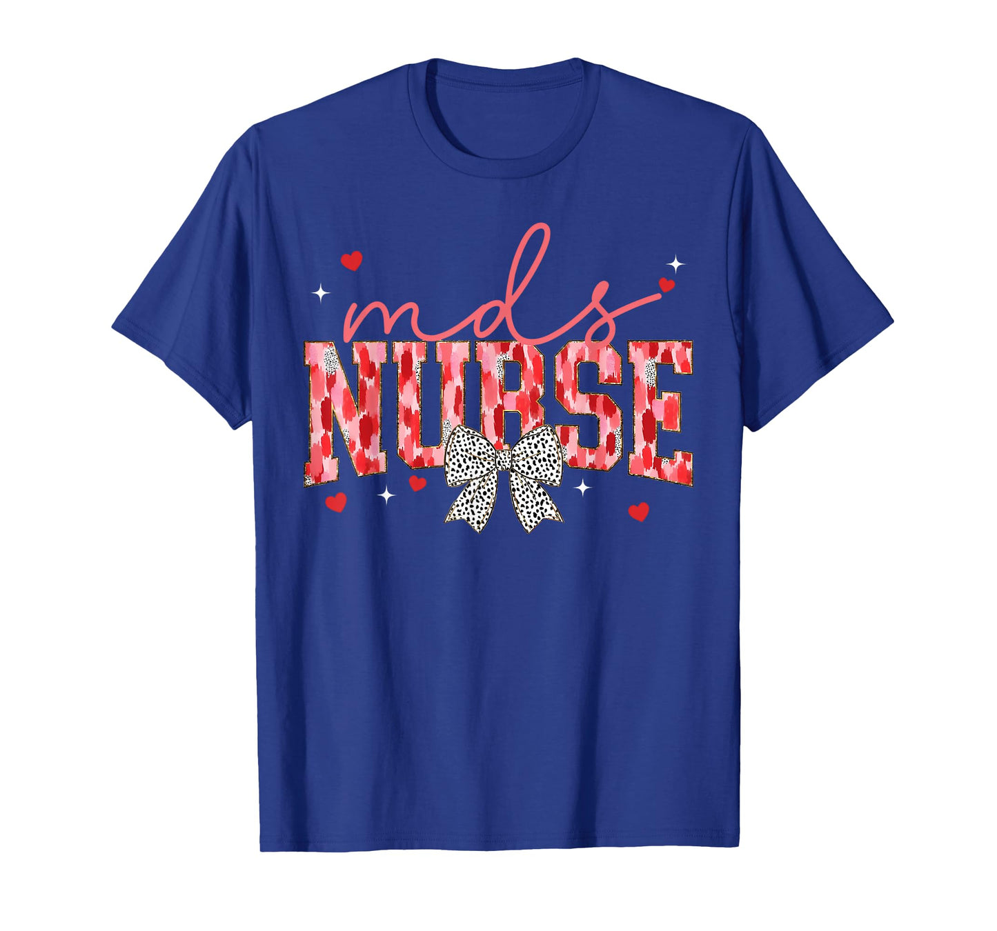 MDS Nurse Coquette Bow Valentines Day Minimum Data Set T-Shirt