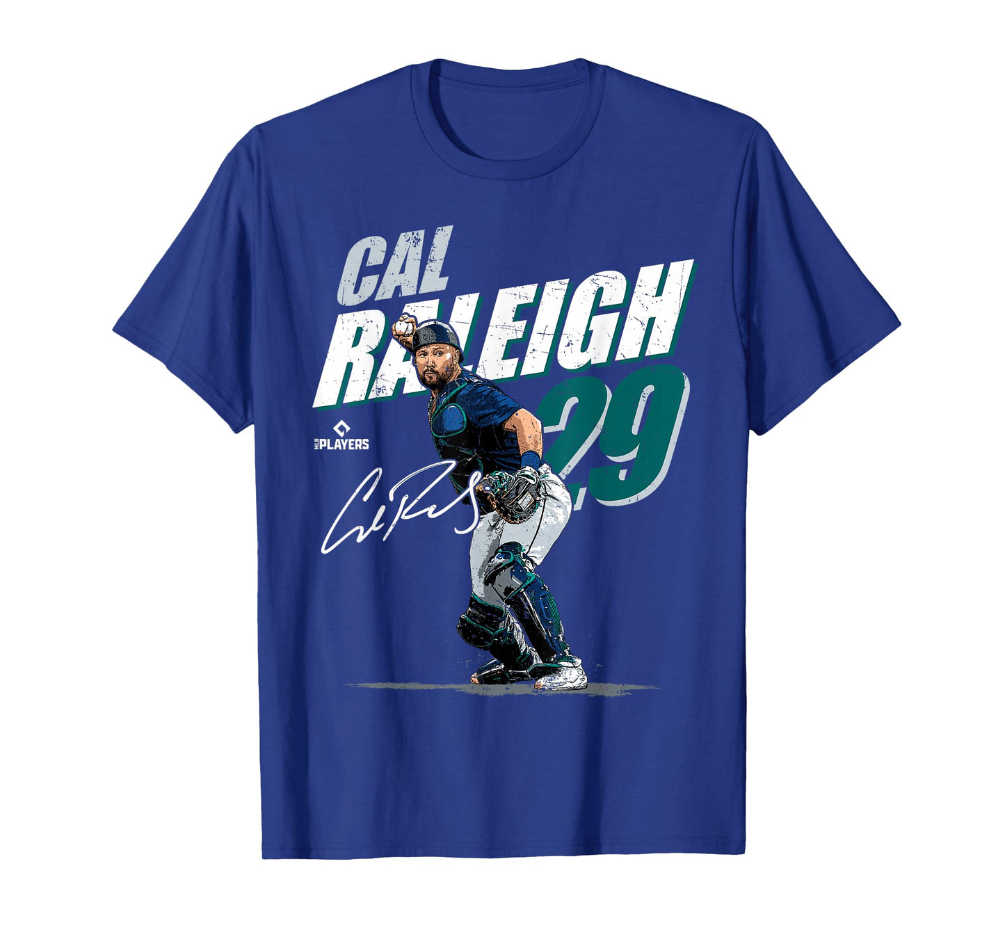 Cal Raleigh | Seattle MLB Baseball Players | MLBCRA204M T-Shirt