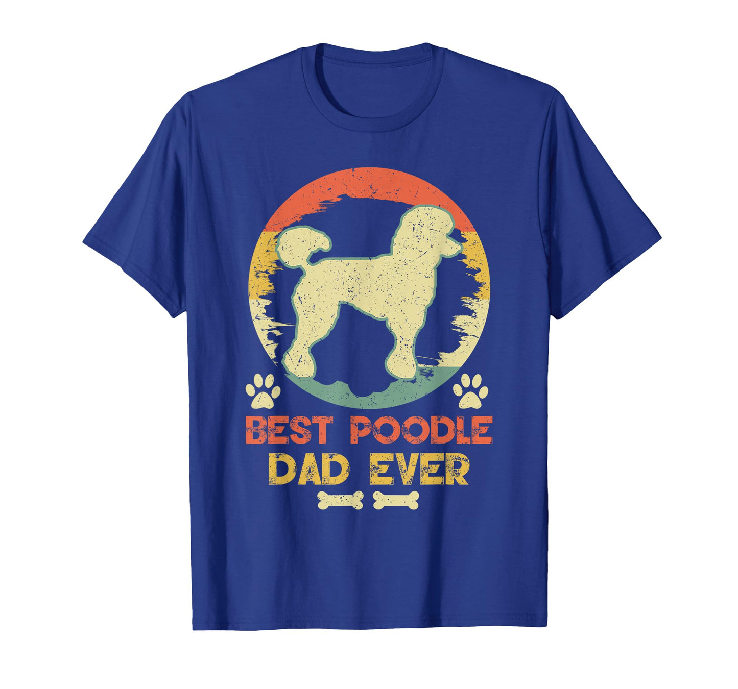 Best Poodle Dad Ever Vintage Poodle Lover T-Shirt
