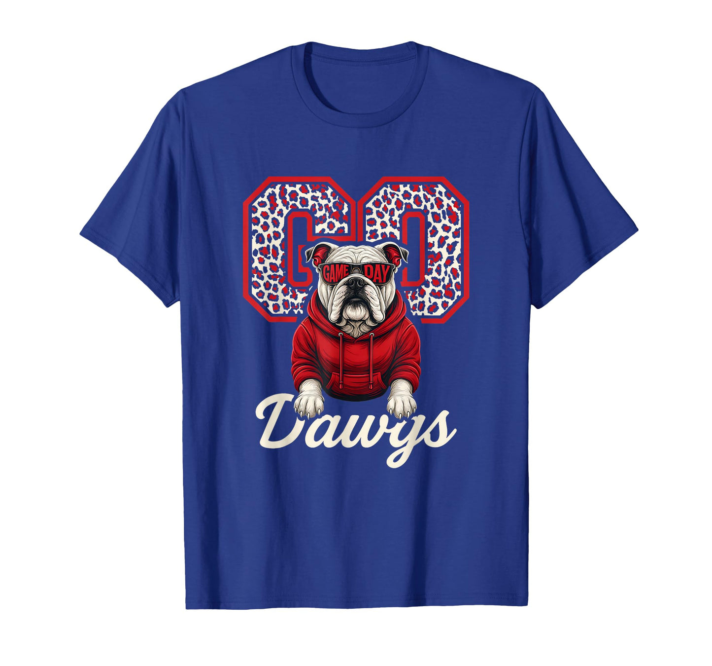 Retro Game Day Go Dawgs Pride Bulldog Name for Men Women Kid T-Shirt