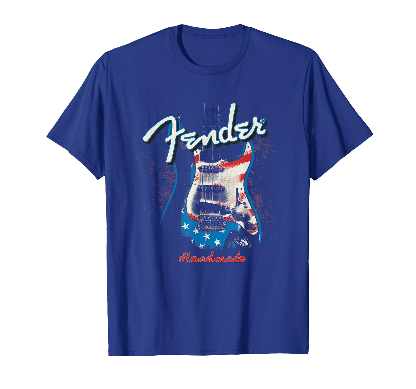 Fender Handmade Guitars 4th Of July American Flag T-Shirt