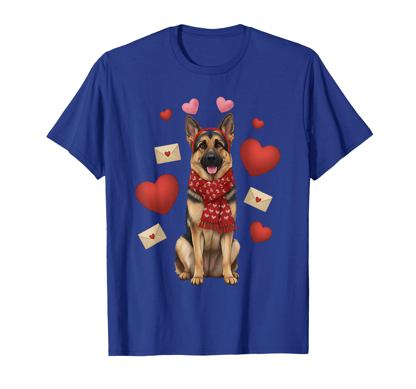 Cute German Shepherd Valentine’s Day Dog Mom - German Lover T-Shirt