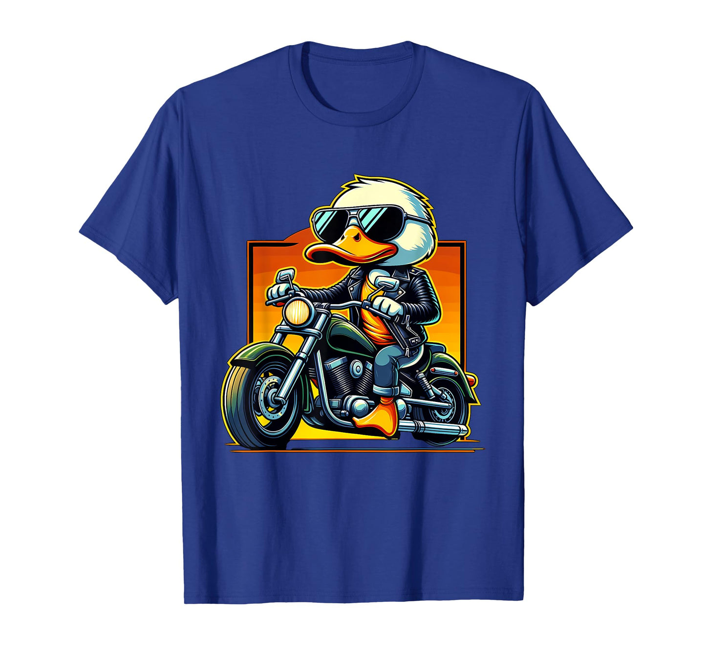 Biker Duck Riding Motorbike T-Shirt