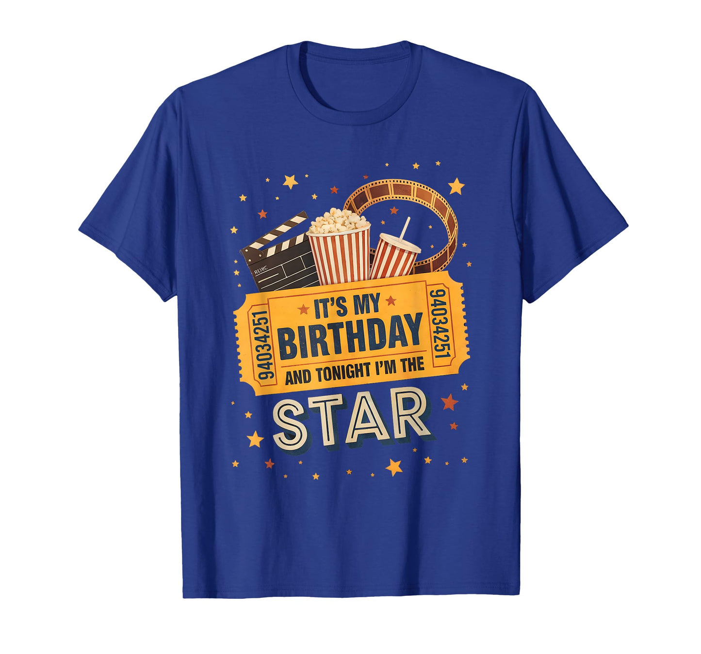 Movie Birthday Party Theme Family Movie Night Boys Girls T-Shirt