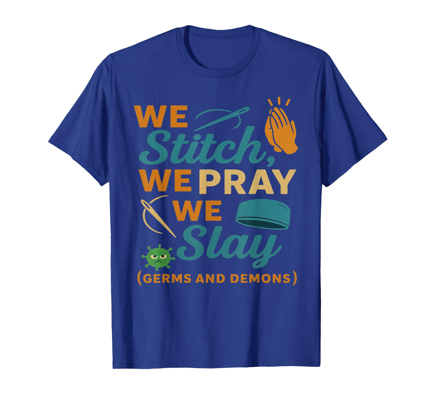 Funny Nurse Prayer Warrior Medical Christian Doctor Men Gift T-Shirt