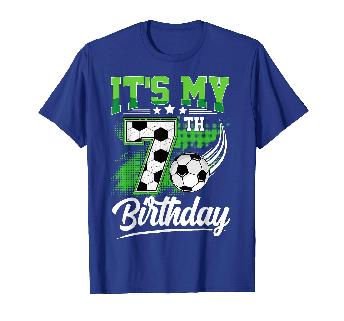 It's My 7th Birthday Boy Soccer Ball 7 Year Old Birthday T-Shirt