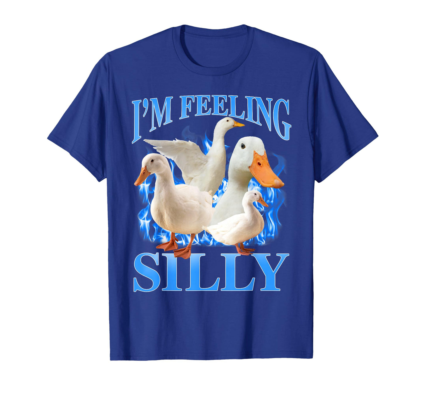 I'm Feeling Silly Funny Goose Meme Bootleg Vintage Men Women T-Shirt