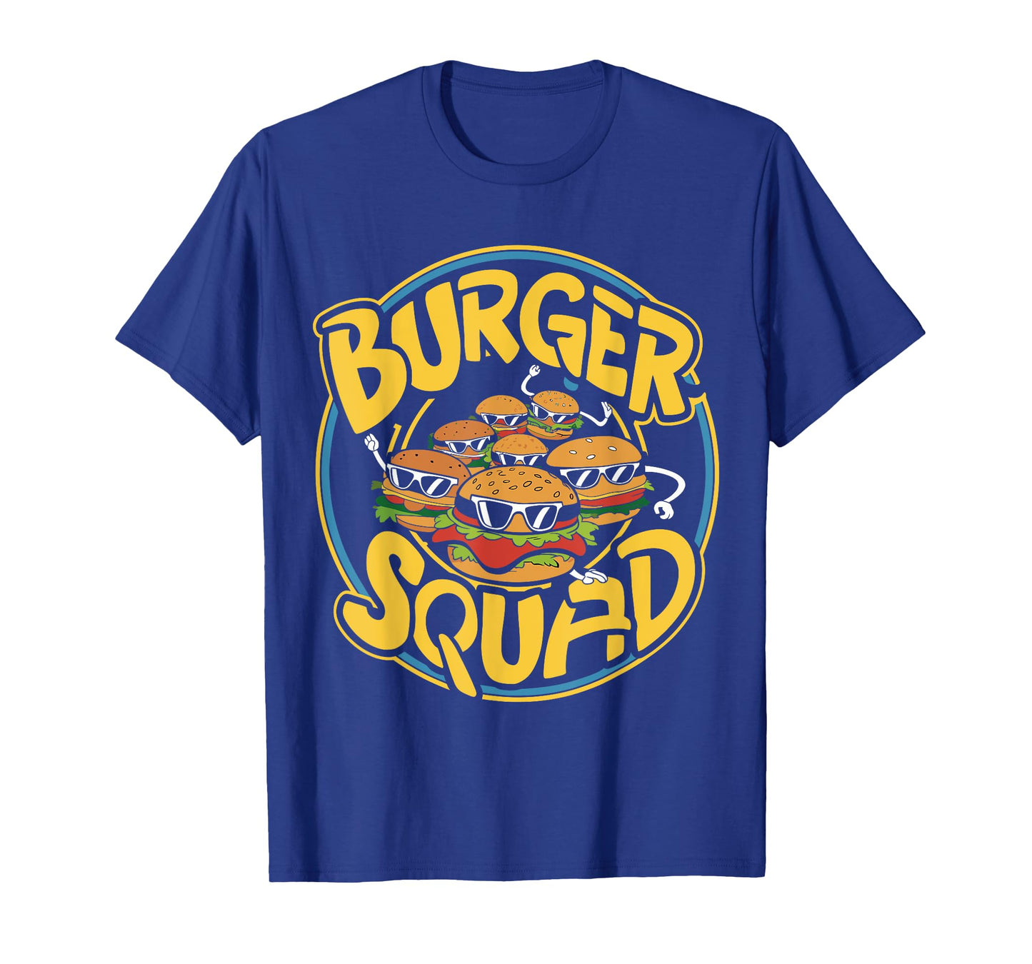 Burger Squad Funny Cheeseburger Lover Food Hamburger Crew T-Shirt