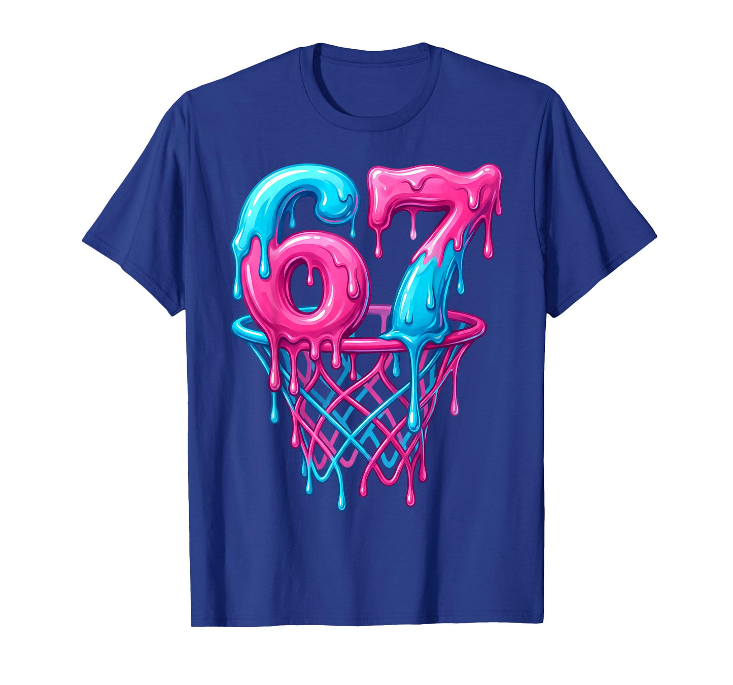 67 Basketball Drip Six Seven Funny T-Shirt