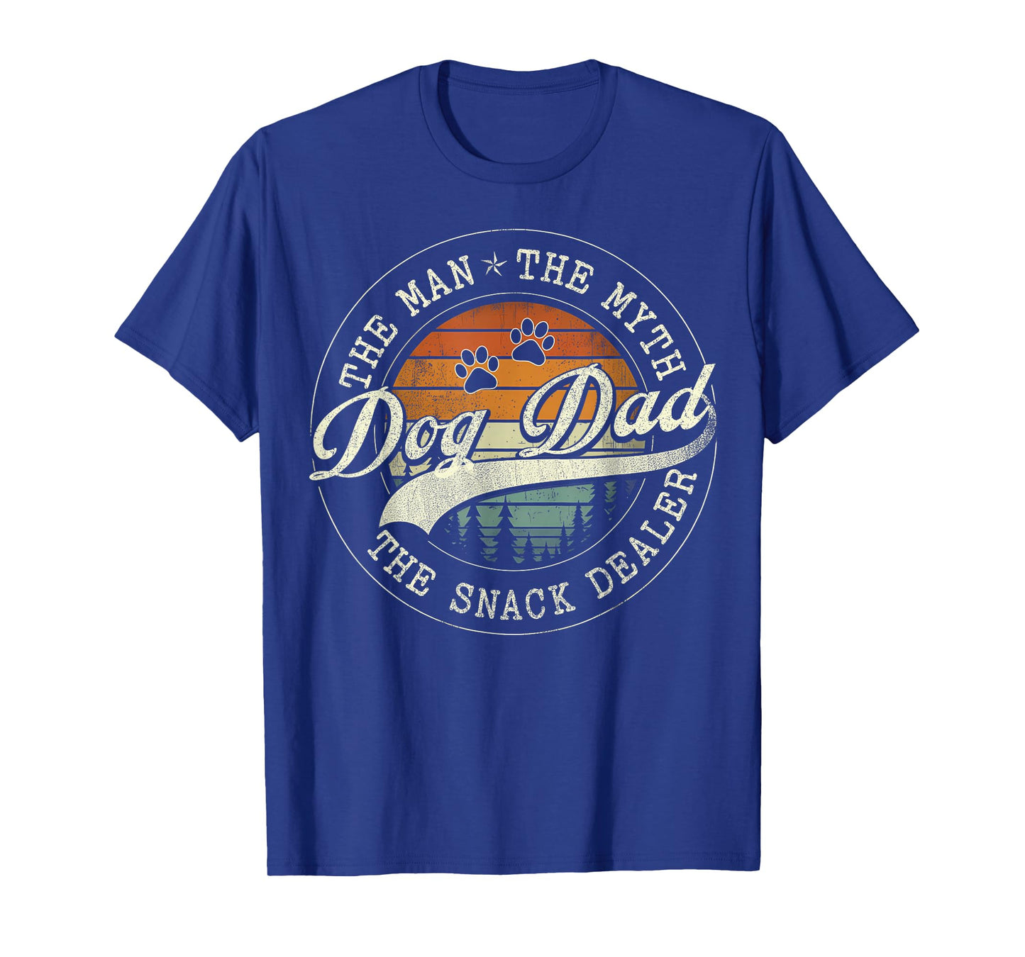 Dog Fathers Day Dog Dad The Man The Myth The Snack Dealer T-Shirt