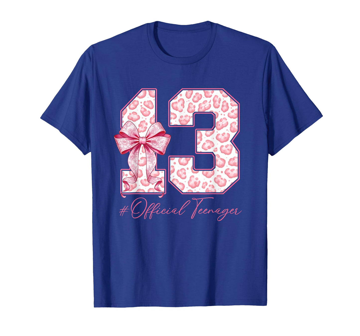13th Birthday Official Teenager Coquette Bow 13 yr Old Girl T-Shirt