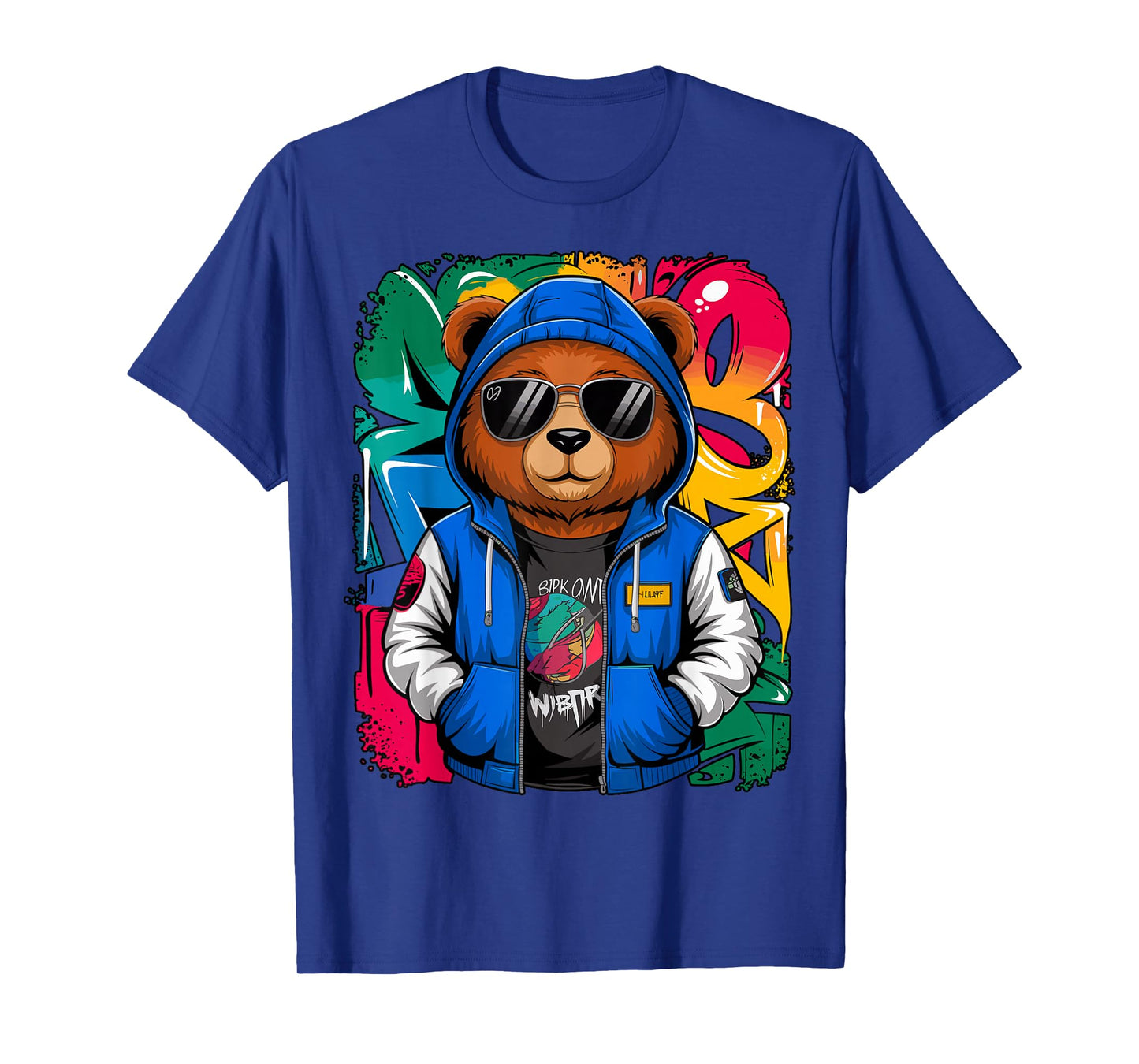 Hip Hop Teddy Bear with Sunglasses Rap Music T-Shirt