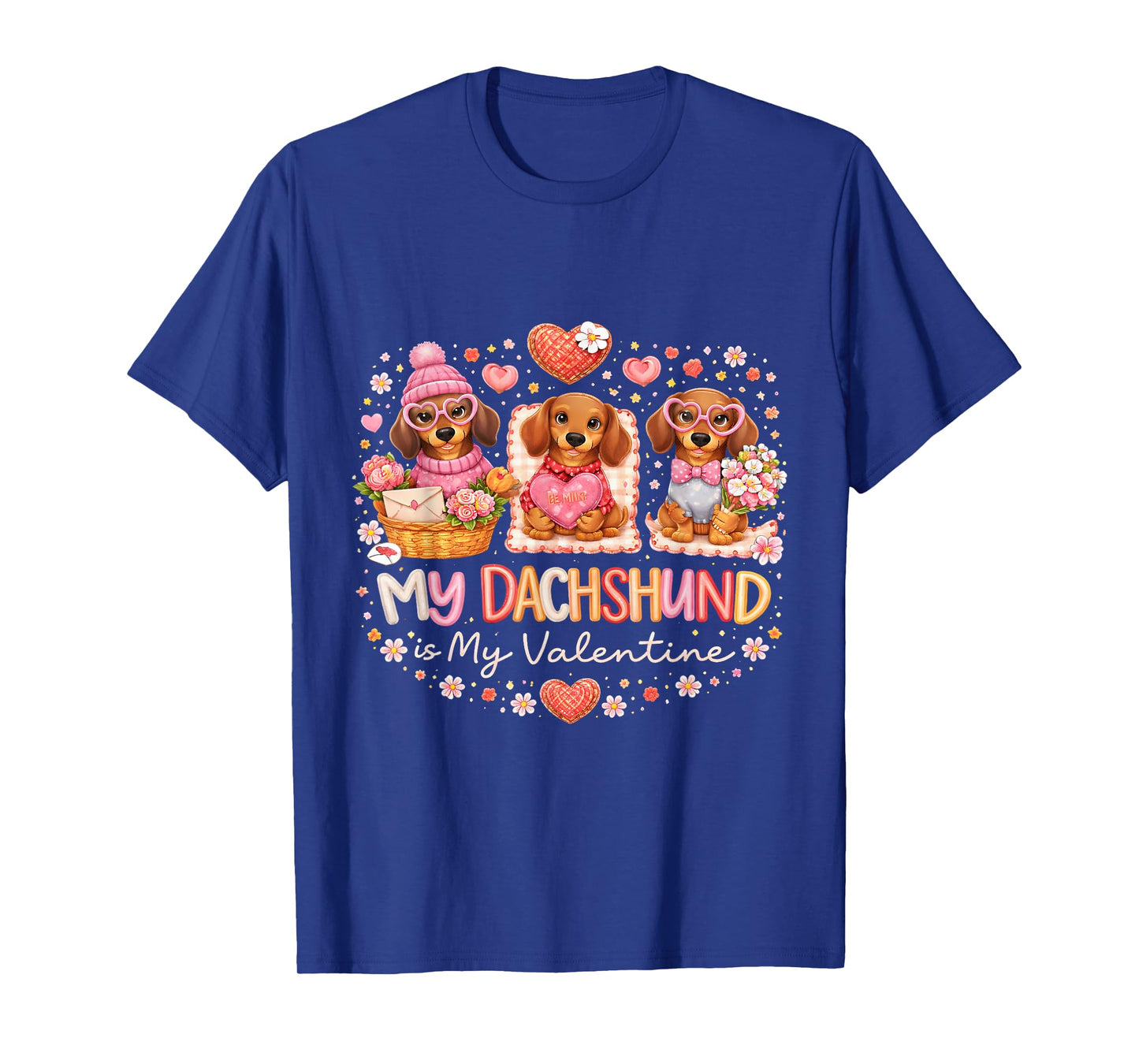 Dachshund Valentine Gift for Dog Lovers and Pet Owners T-Shirt