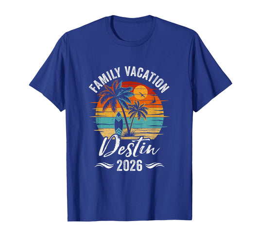 Family Vacation 2026 Vintage Destin Summer Matching Trip T-Shirt