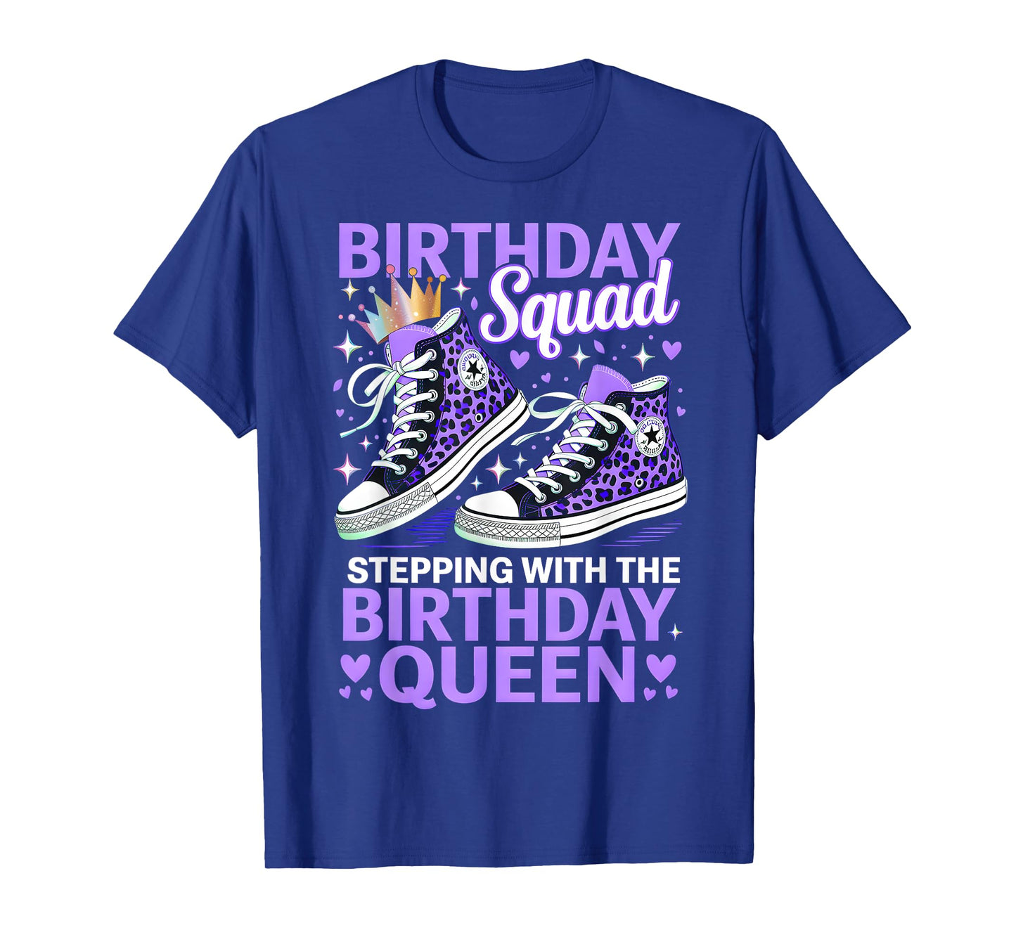 Birthday Squad Stepping With The Birthday Queen T-Shirt