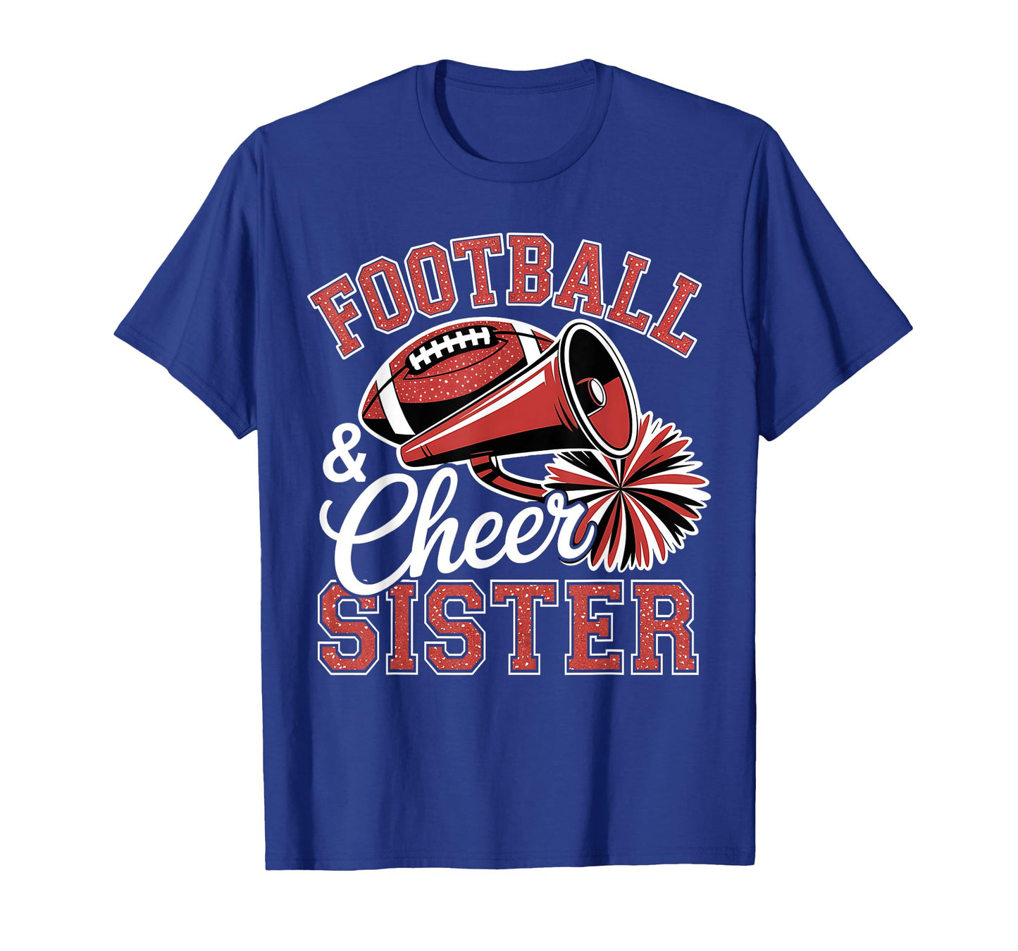 Football Cheer Sister for Women Men Vintage Cheerleader T-Shirt