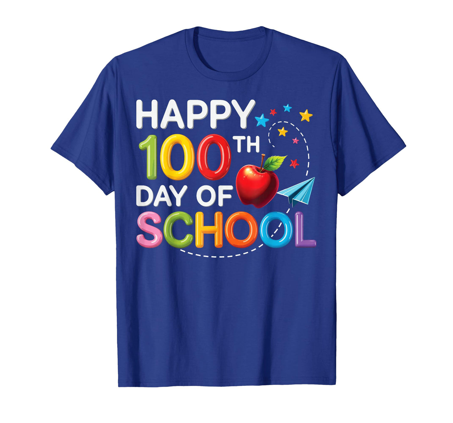 Happy 100th Day of School Costume for Kids Teacher Women T-Shirt