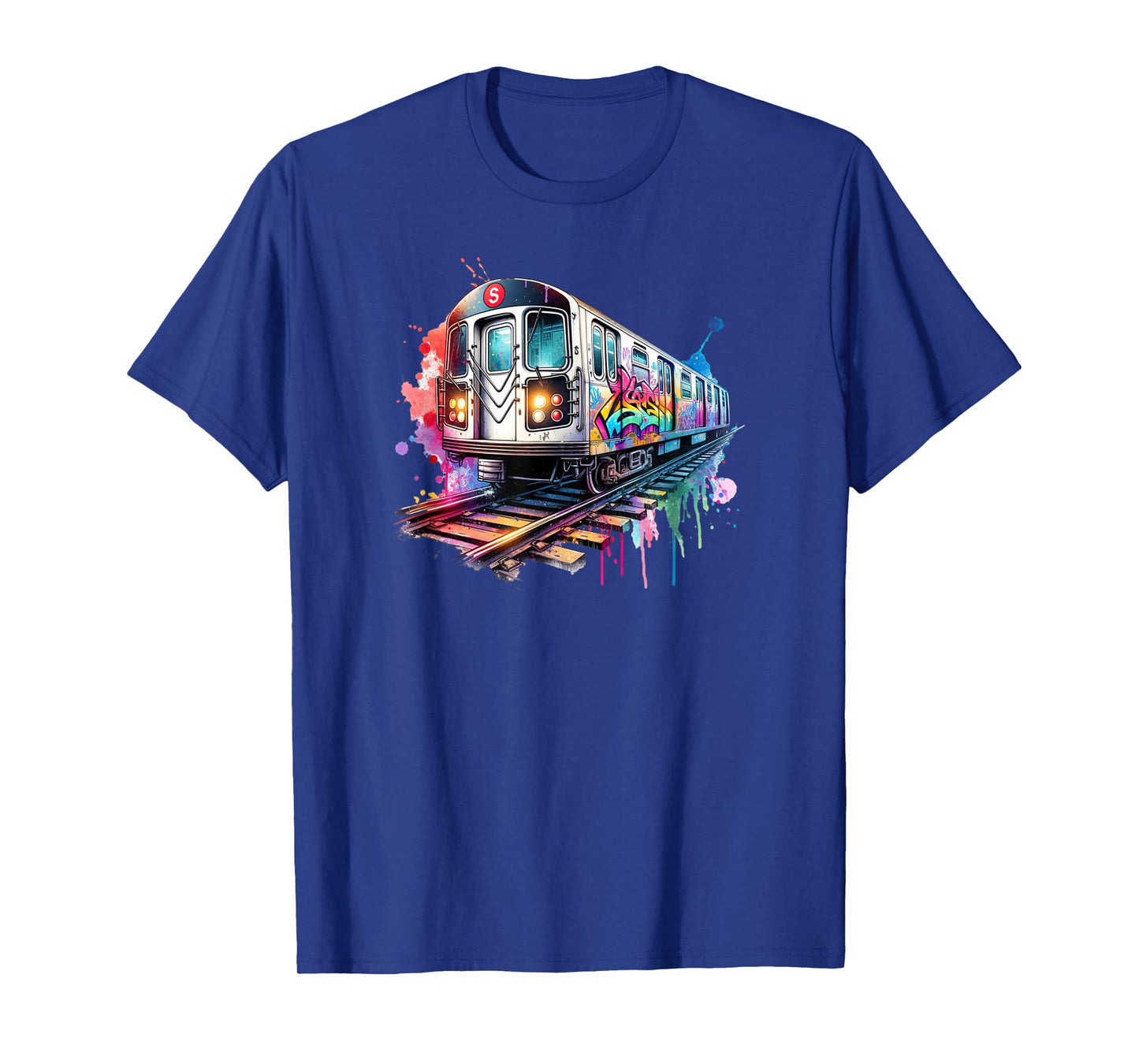 New York trains watercolor style, NYC subway car retro T-Shirt