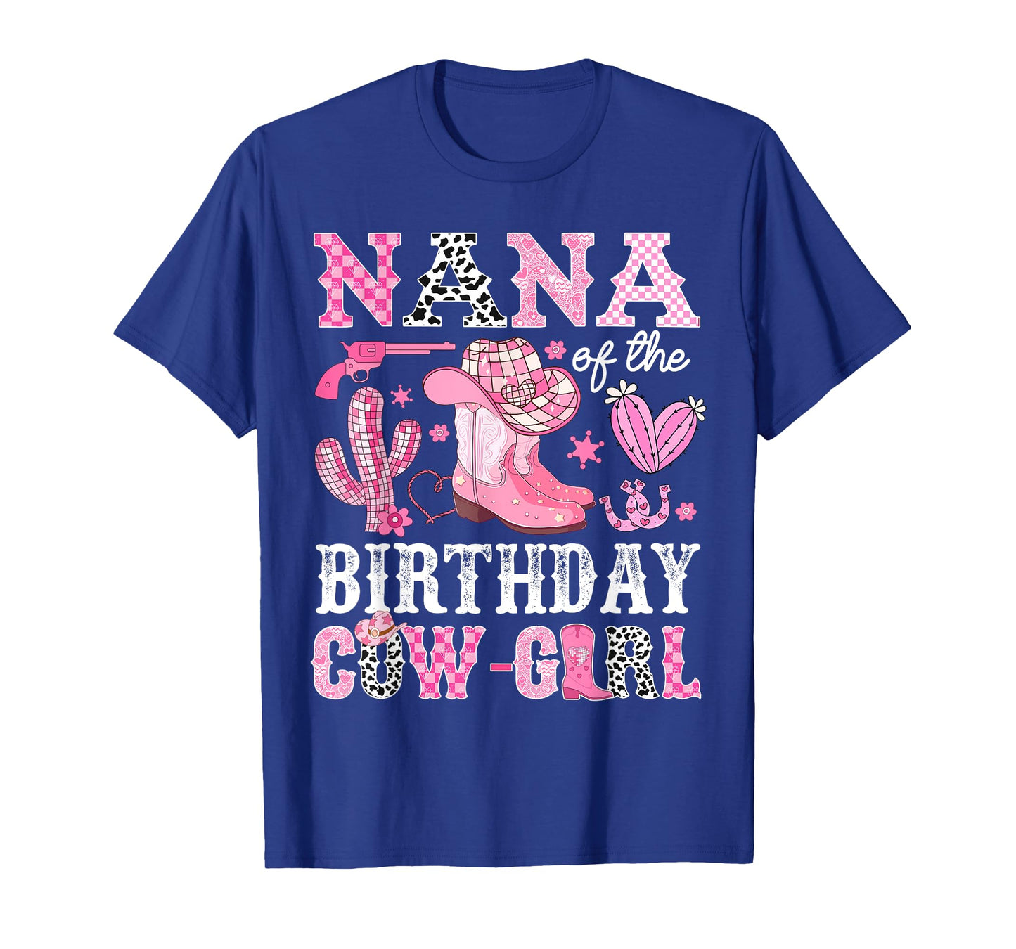 Nana Of The Birthday Cow-Girl Rodeo Cowgirl Bday T-Shirt