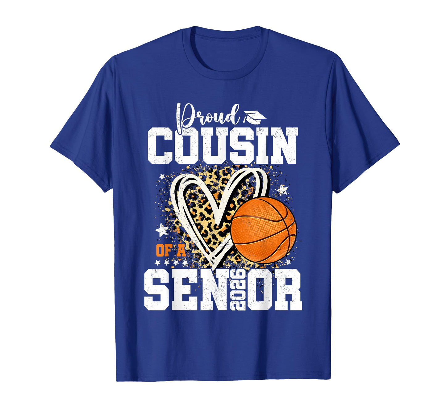 Proud Cousin of A 2026 Senior Graduate Basketball Leopard T-Shirt