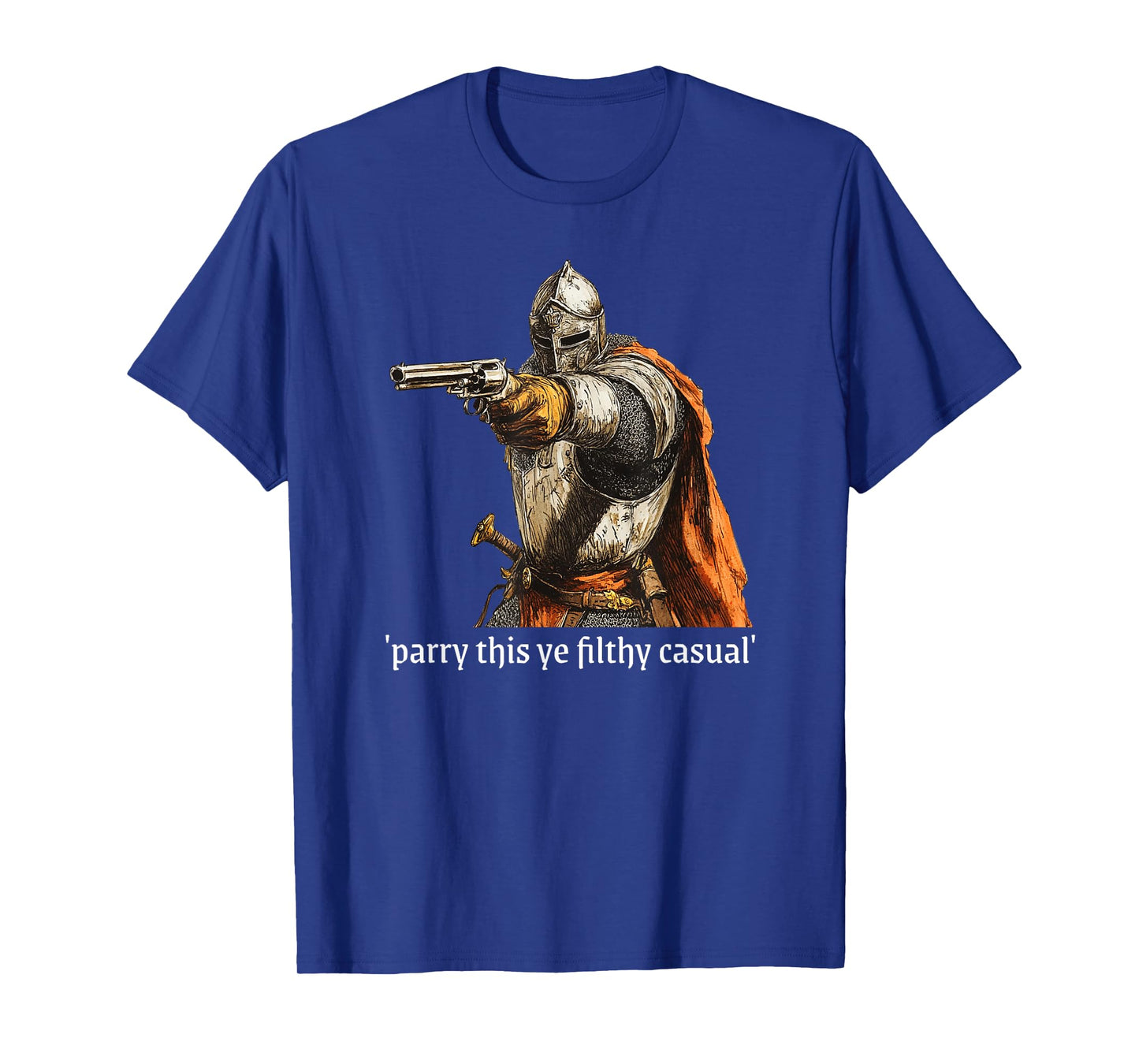 Funny Knight With Gun Medieval RPG T-Shirt