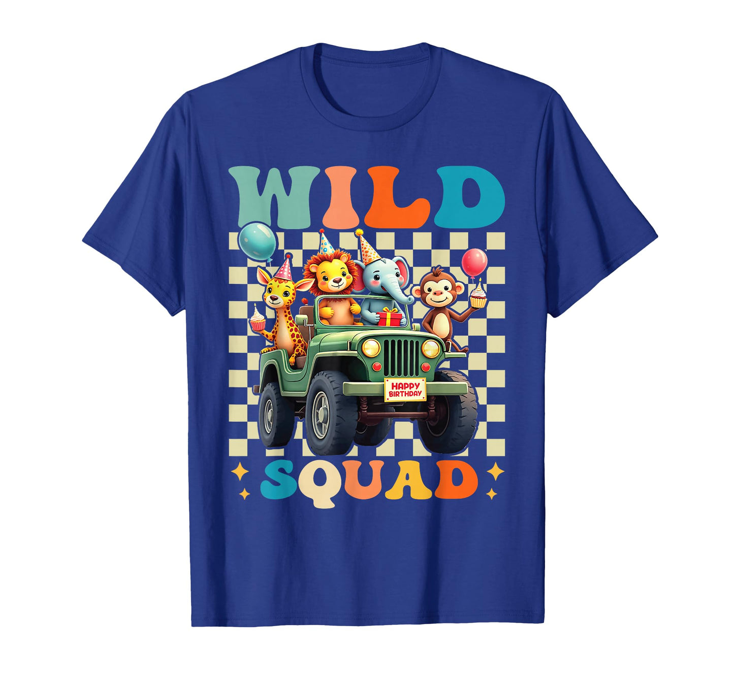 Wild Squad Zoo Born 2 be Wild Birthday Safari Jungle Animal T-Shirt