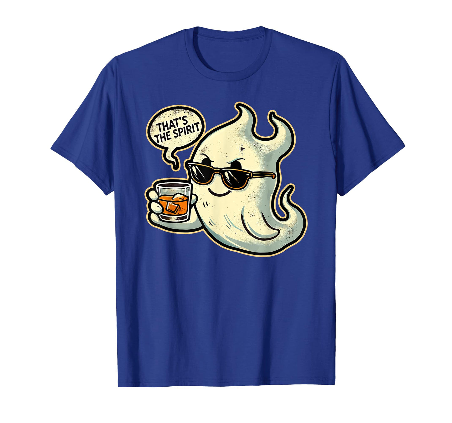 Cool Ghost Whiskey Pun Men Women Funny Halloween T-Shirt