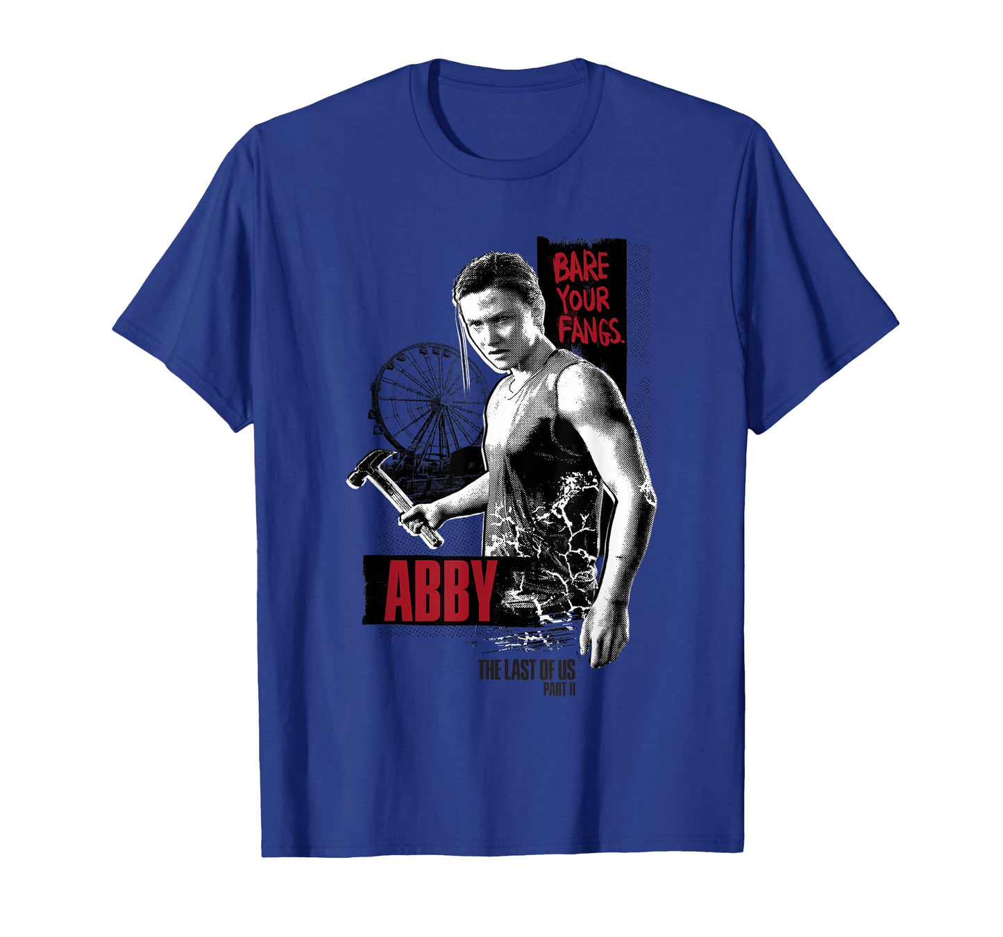 The Last of Us Part II Abby Bare Your Fangs Big Chest Poster T-Shirt