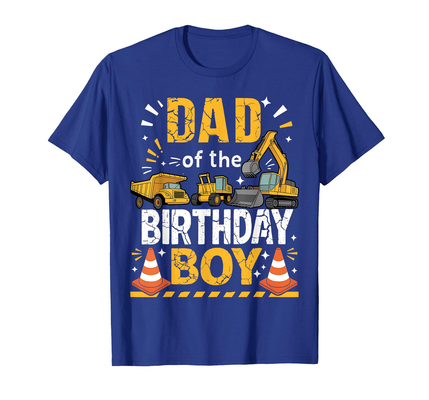 Dad of The Birthday Boy Construction Theme Matching T-Shirt