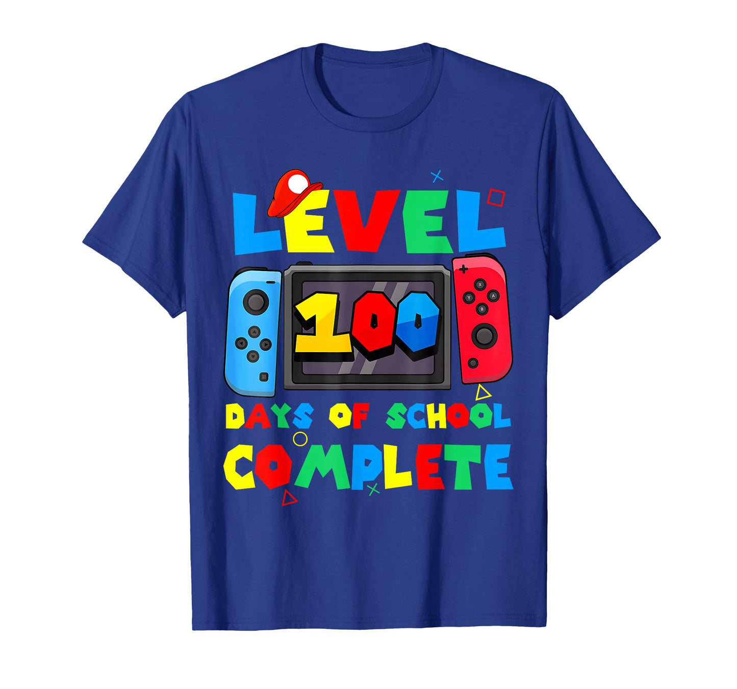 Game Controller Level 100 Days of School Complete Boys Girls T-Shirt