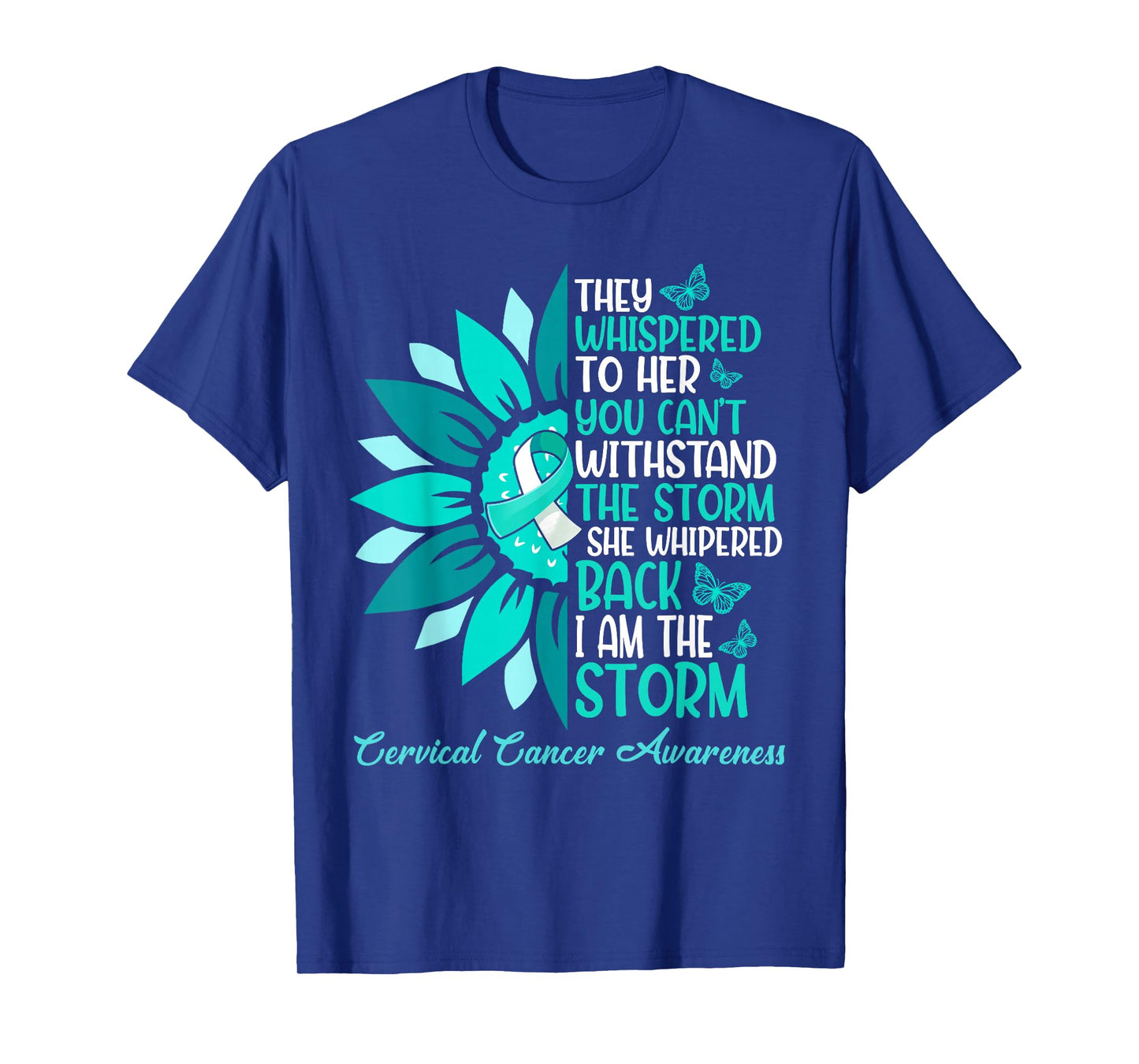 Motivation Support Squad Women Cervical Cancer Awareness T-Shirt