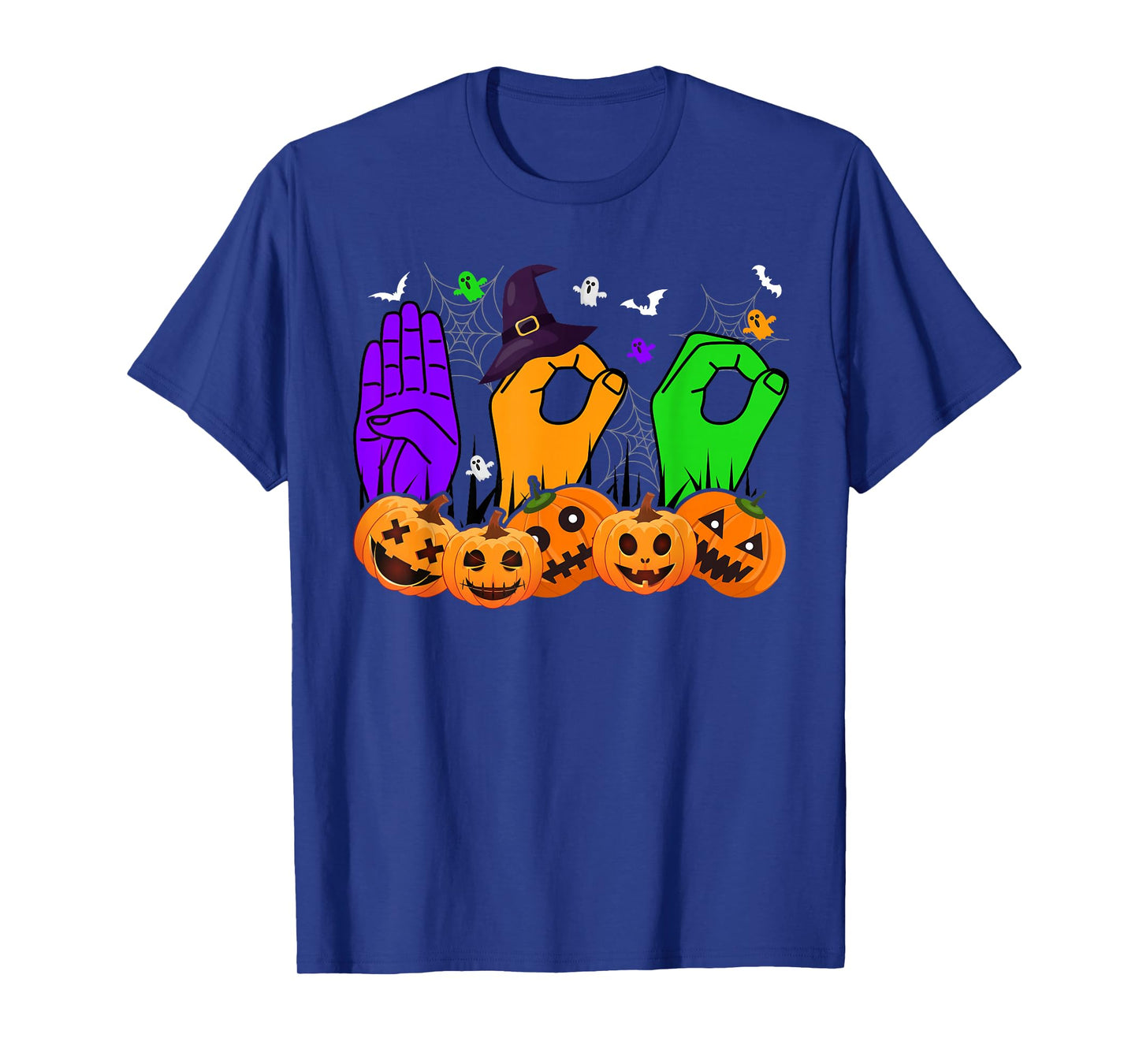 Boo Hands American Sign Language Pride ASL Halloween T-Shirt