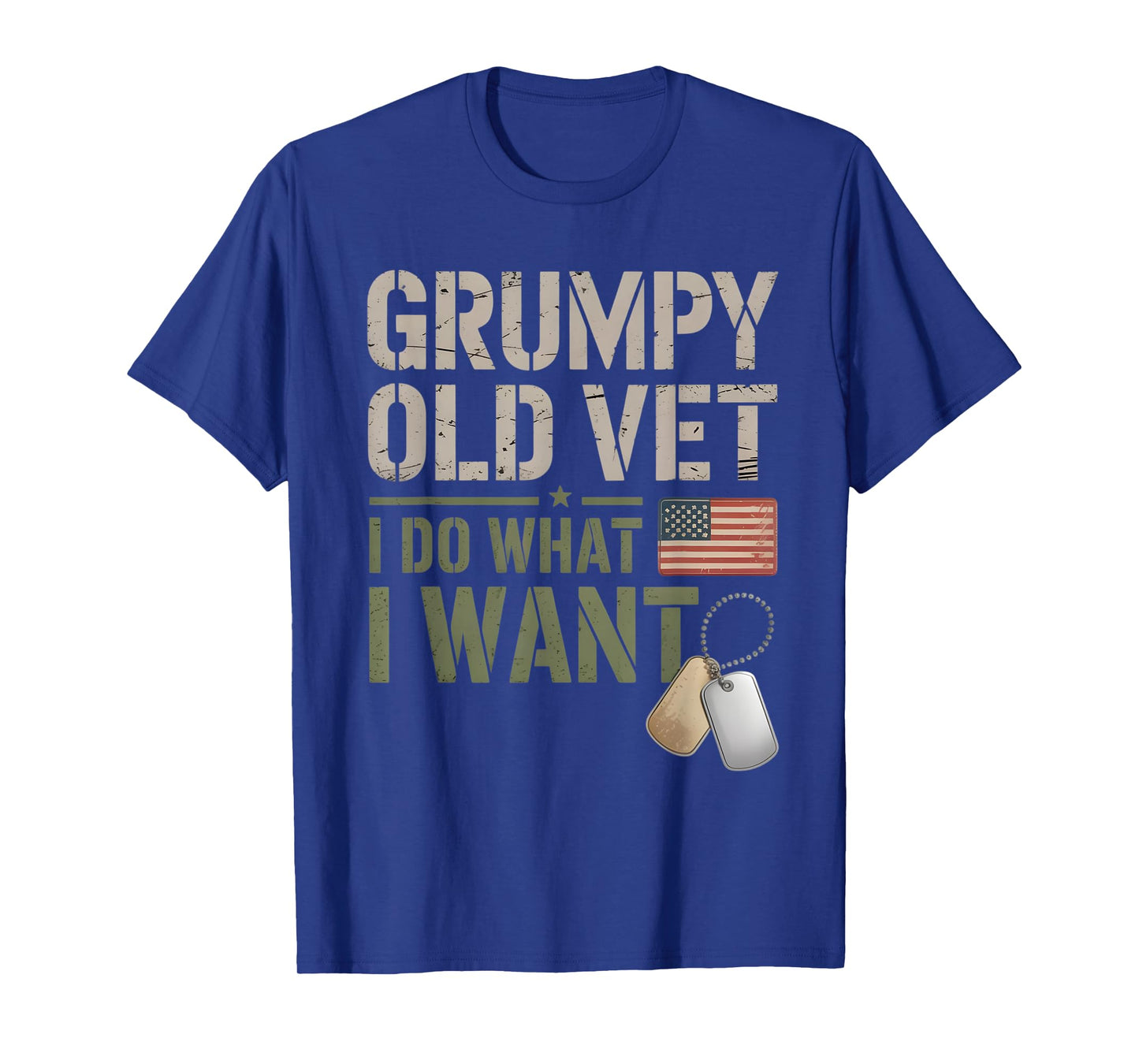 Grumpy Old Vet Old Veteran Patriotic T-Shirt