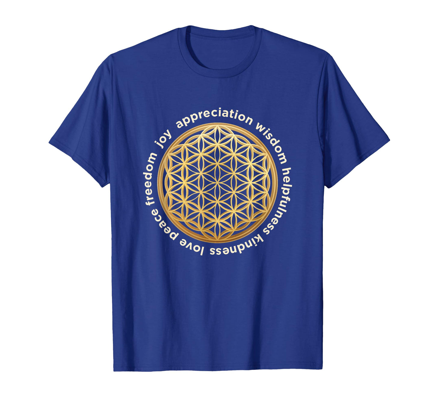 Spiritual Flower of Life Sacred Geometry Esoteric Yoga T-Shirt