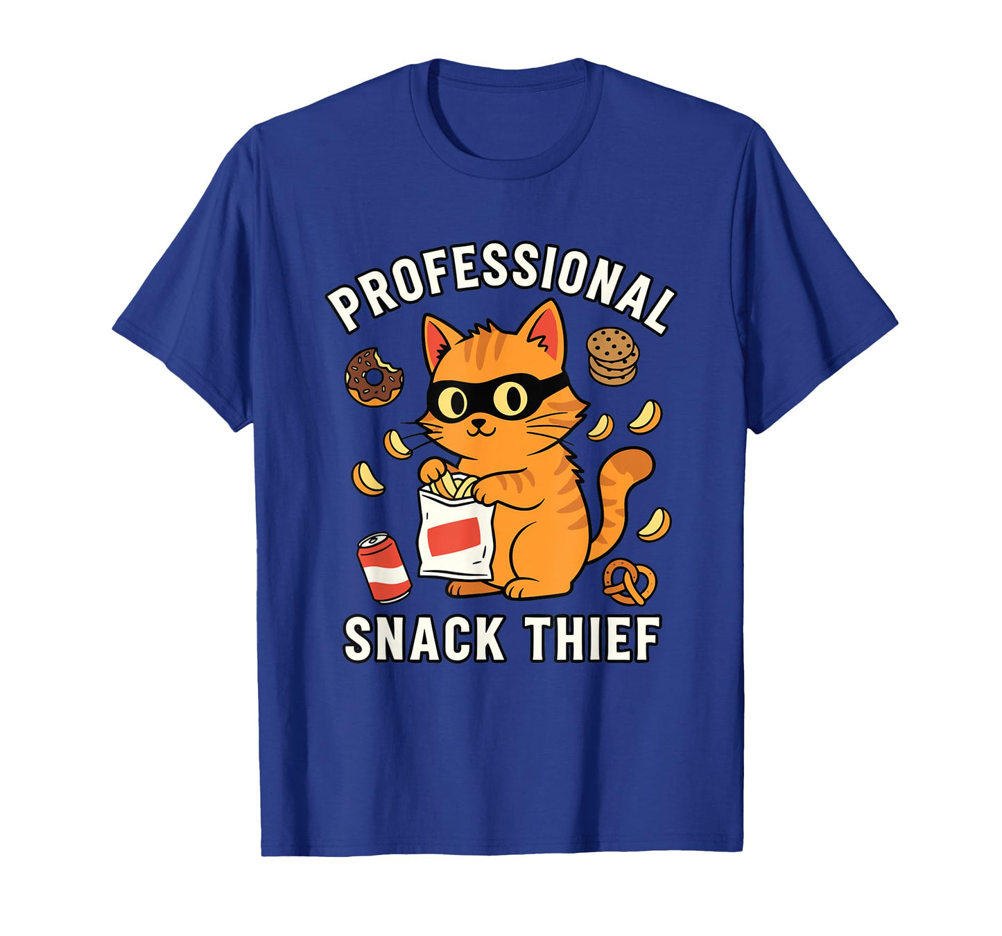 Professional Snack Thief Funny Cute Cat Food Lover Mom Dad T-Shirt