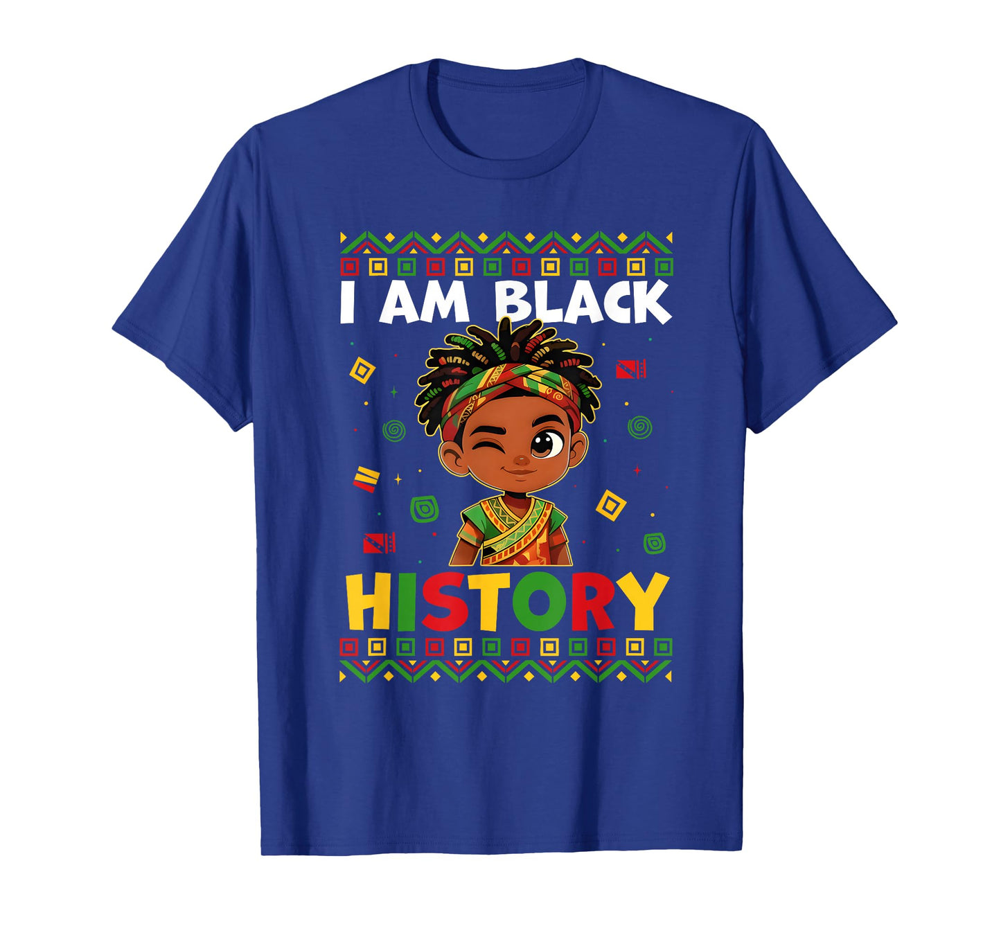 I Am Black History Month African American Dabbing Boys Kids T-Shirt