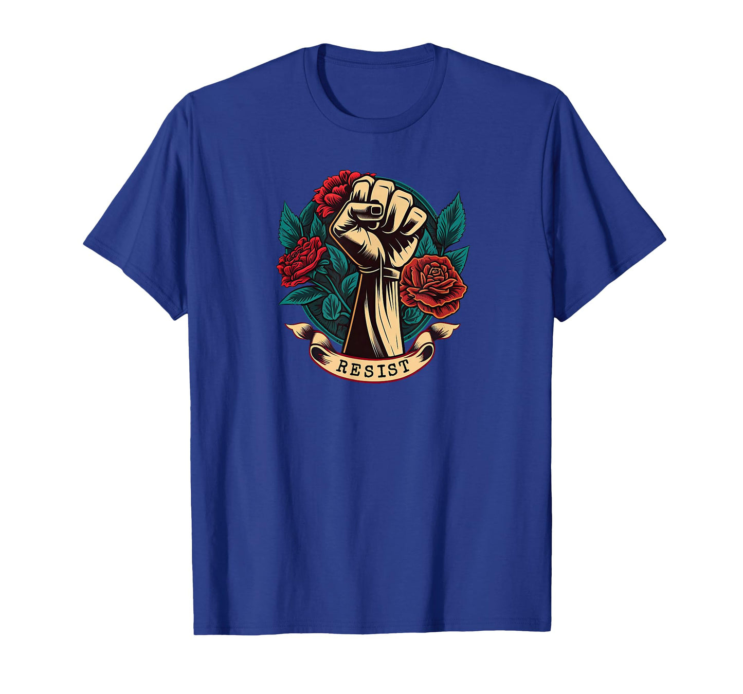 Leftist Democratic Socialist Rose Symbol Liberal Art Resist T-Shirt