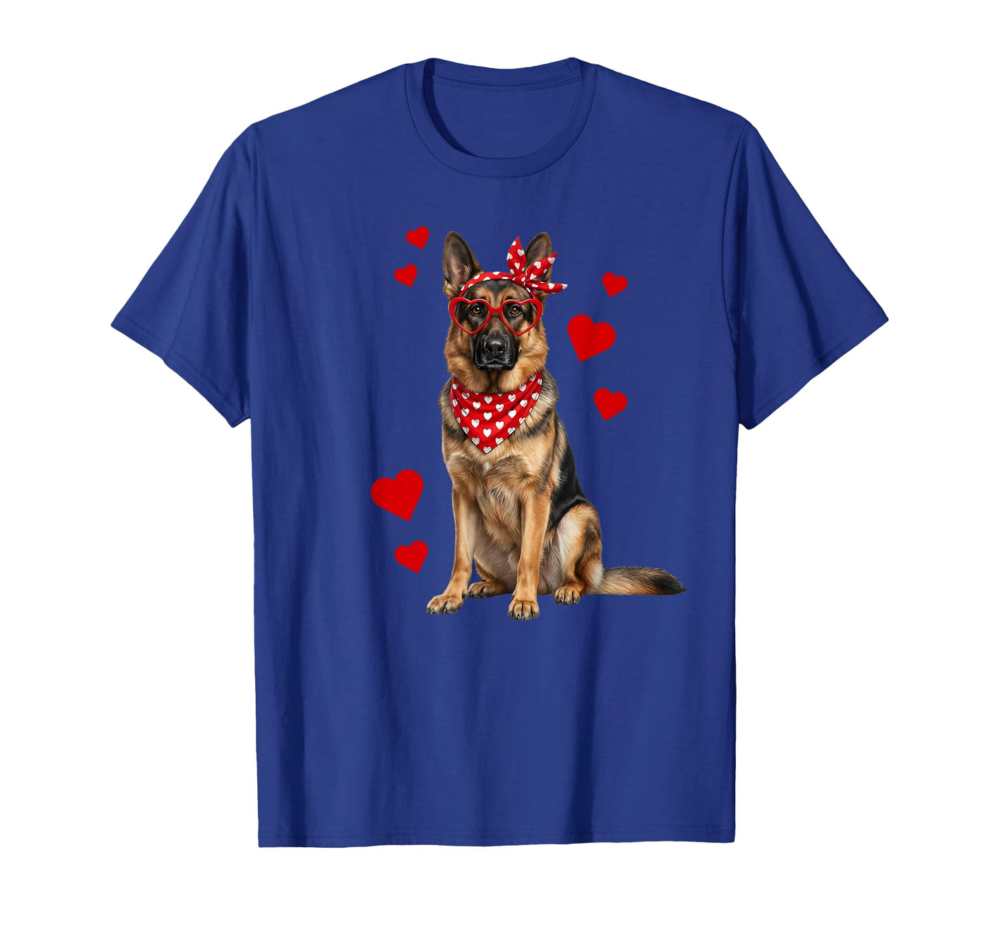 German Shepherd Valentines Day Dog Lover Heart T-Shirt