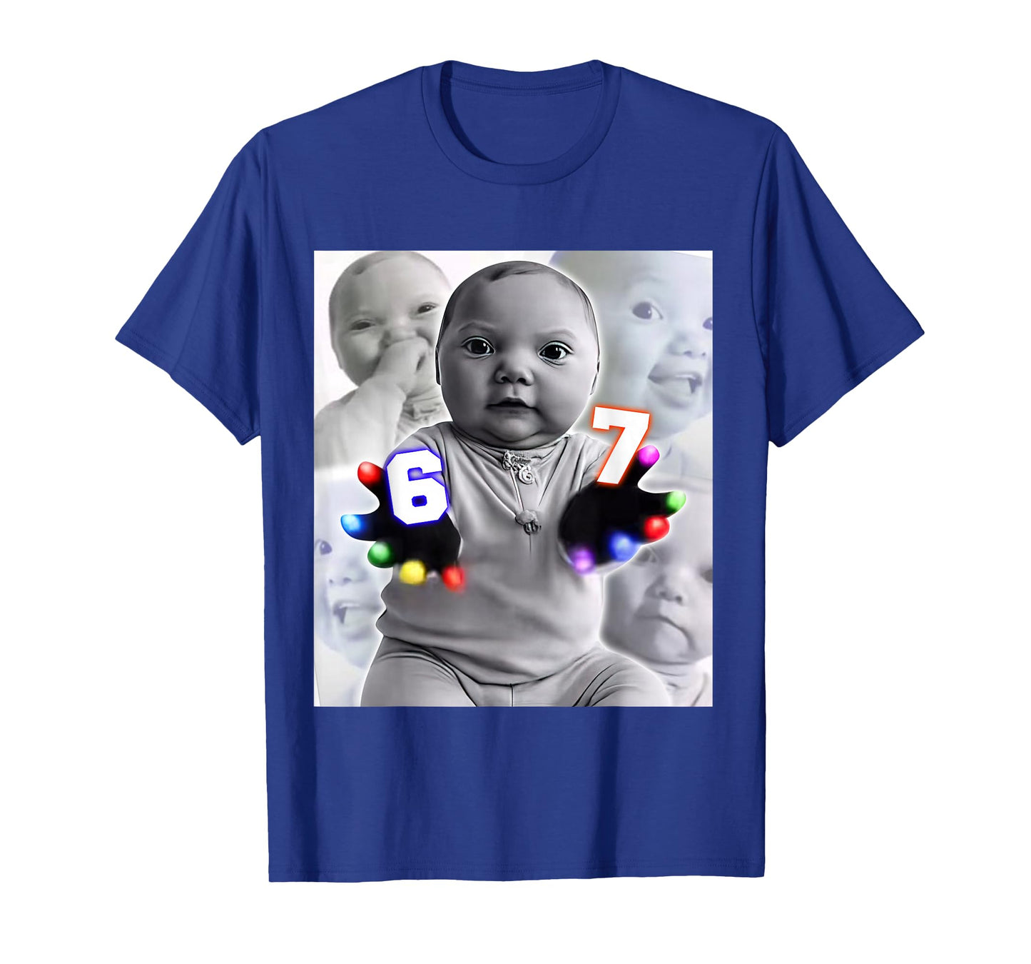 Gloving Niche Baby 67 Six Seven Hand Funny Ai Baby Meme T-Shirt