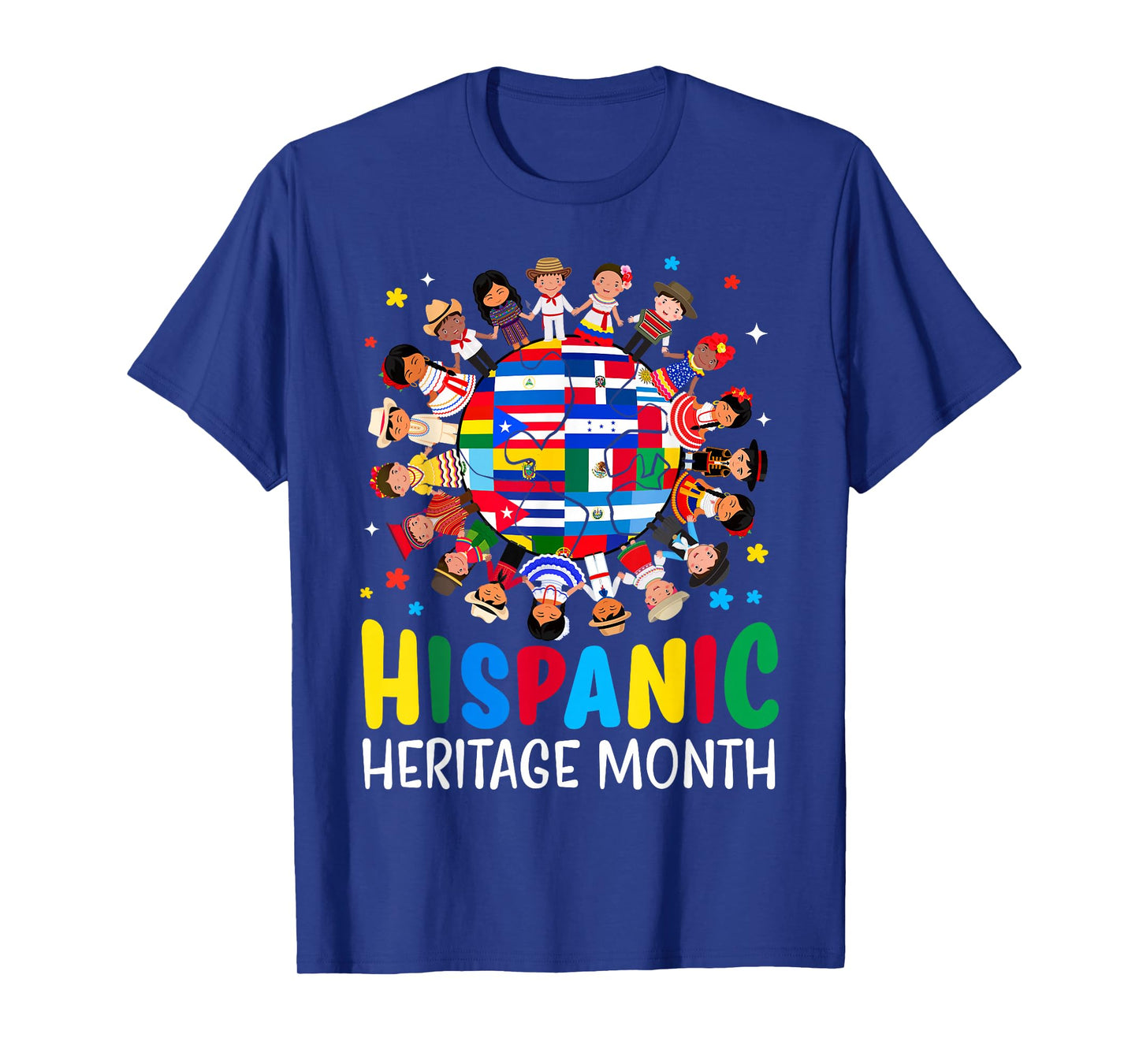 Hispanic Heritage Month Latino Puerto Rico Boys Girls Kids T-Shirt