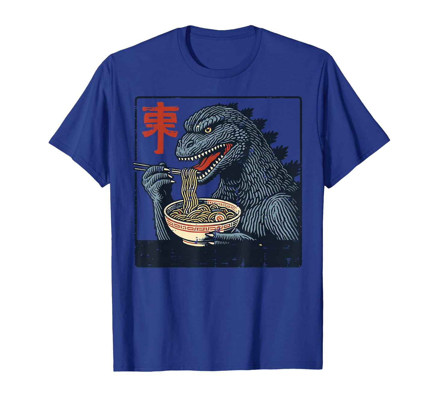 Japanese Kaiju Monster Ramen Ukiyo Art Noodle Women Men Kids T-Shirt